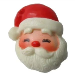 1981 Hallmark SANTA Christmas Pin Brooch Vintage